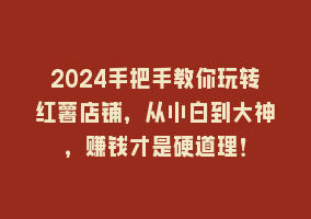 2024手把手教你玩转红薯店铺，从小白到大神，赚钱才是硬道理！868网课-868网课系统868网课系统